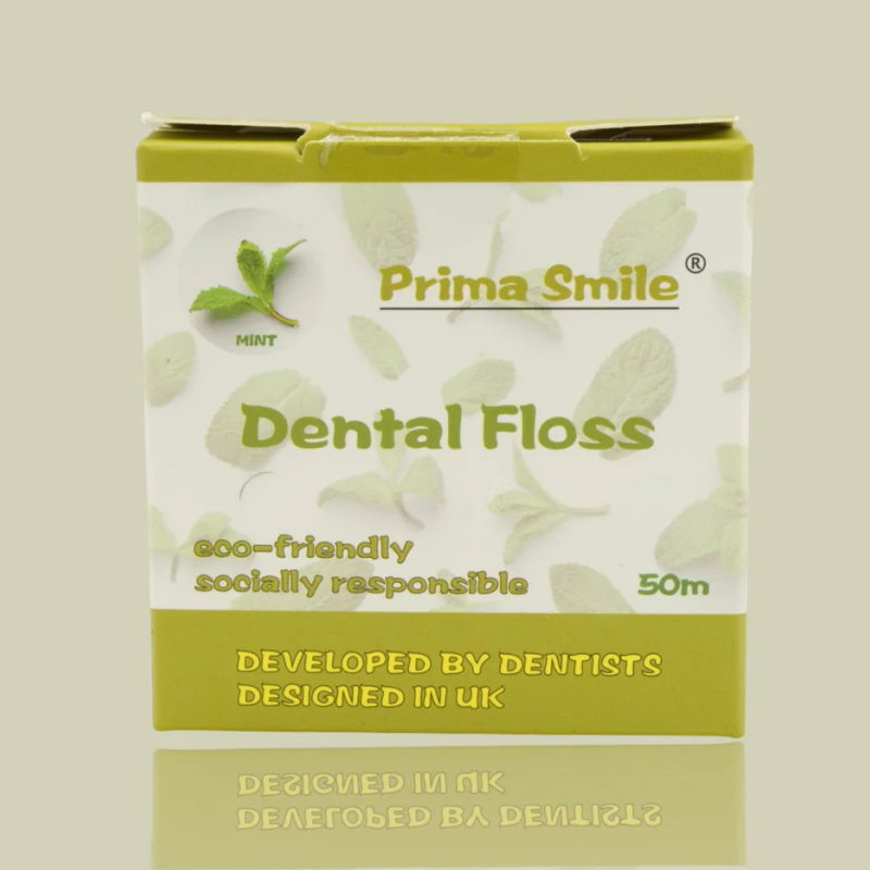 Prima Smile Teeth Whitening Powder + Prima Smile Teeth Whitening Strips + 4 pack Bamboo Toothbrushes + 1 pack Prima Dental Floss